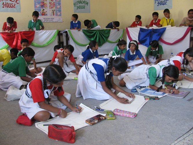 Paintings with our students